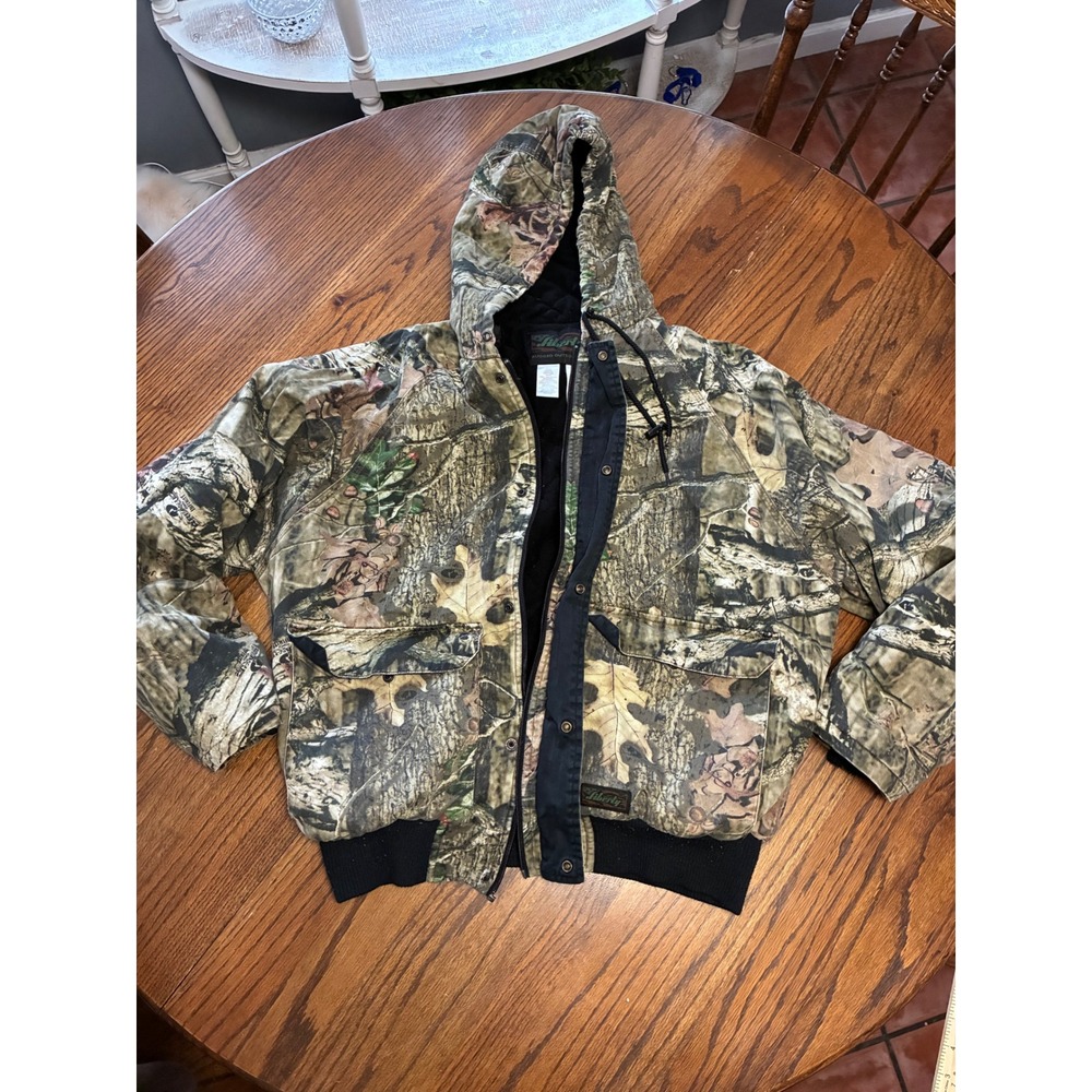 Liberty Rugged Outdoor Gear Mens‎ Camo Hooded Bomber Jacket Large Quilted Lined